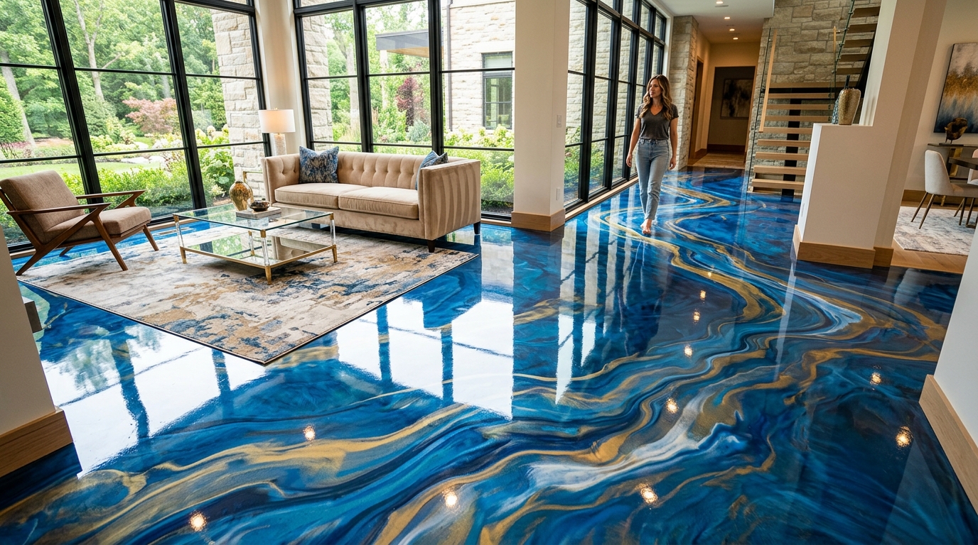 Metallic Epoxy Design Ideas: Creating Liquid Marble & Molten Gold Finishes